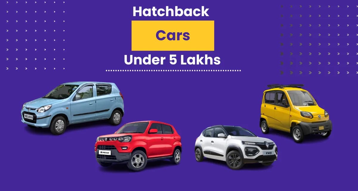 Hatchback Cars Under 5 Lakhs in India