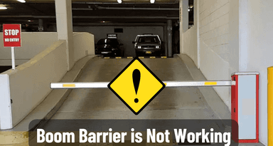 boom barrier is Not Working
