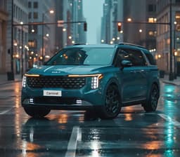 Kia Carnival front angle view