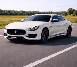 Maserati Quattroporte front angle view