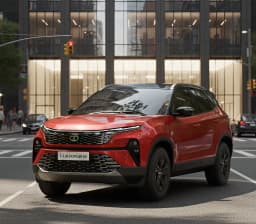 Tata Harrier front angle view