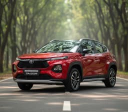 Toyota Taisor front angle view