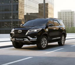 Toyota Fortuner front angle view