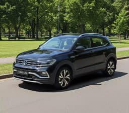 Volkswagen Taigun front angle view