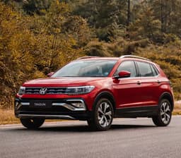 Volkswagen Taigun front angle view