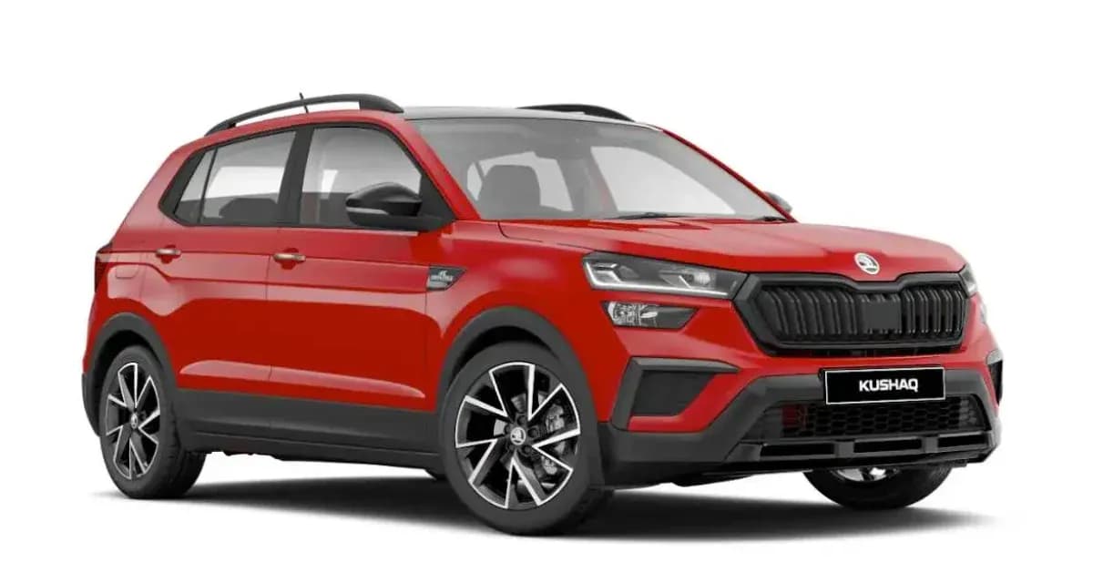 2026 Skoda Kushaq facelift spied on Mumbai-Pune expressway.webp