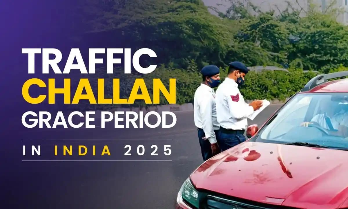 Traffic challan grace period India 2025