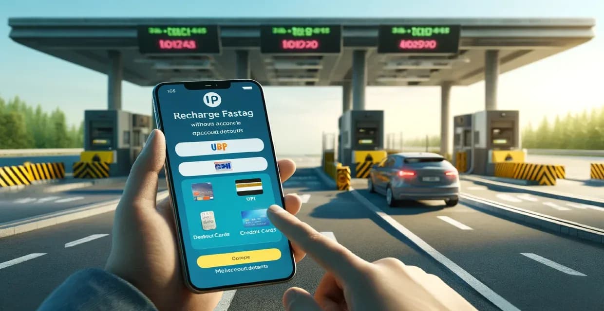 How to recharge FASTag if I don't have account details?