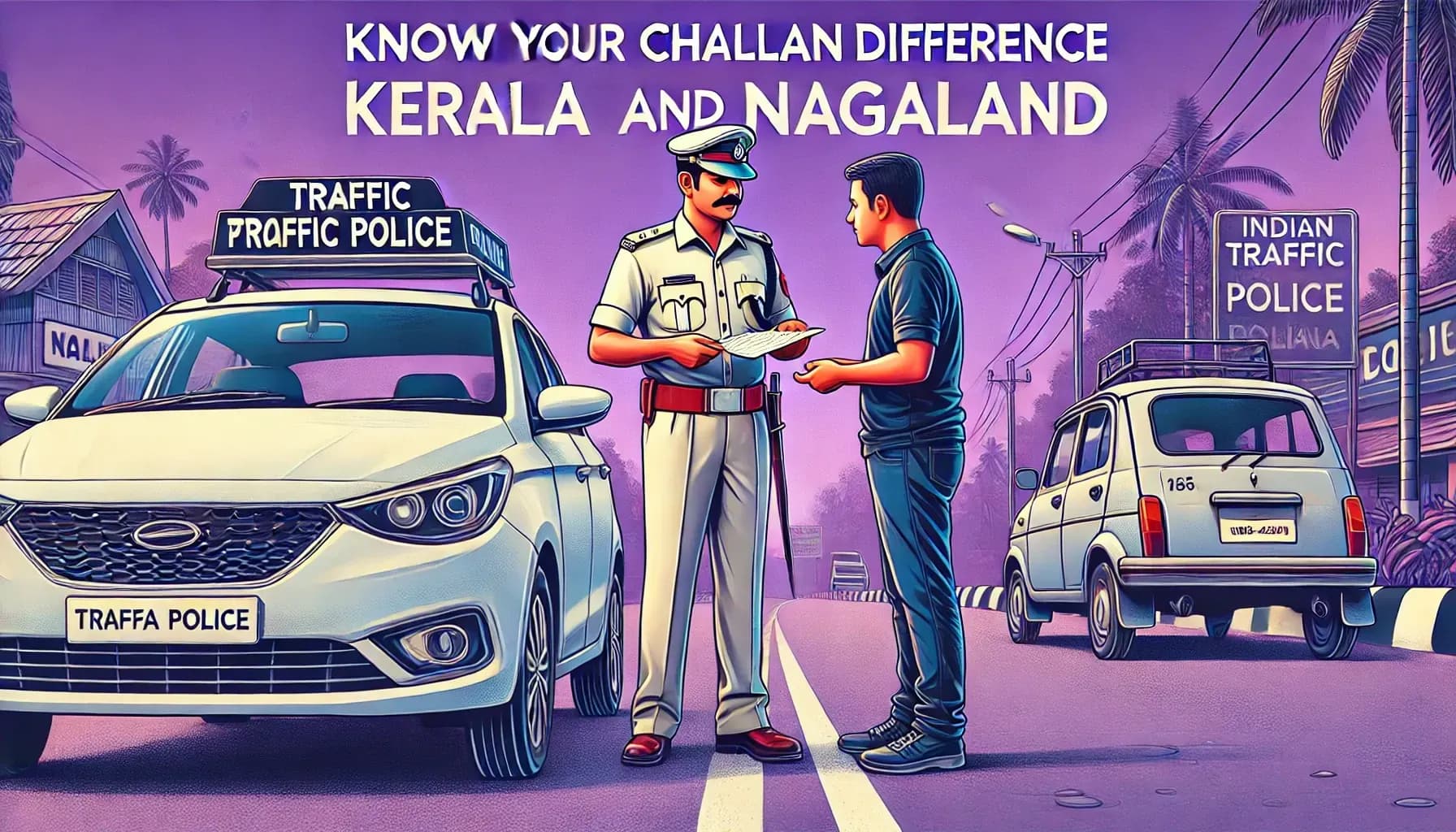 Know Your Challan Difference in Kerala and Nagaland
