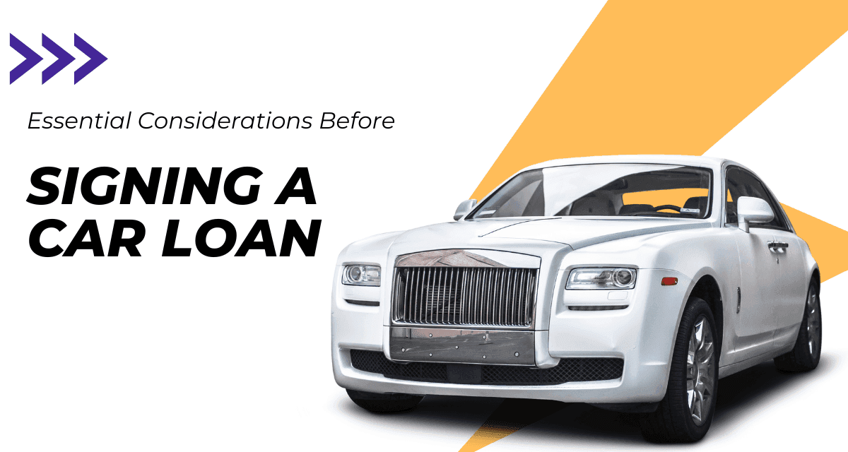 Signing a Car Loan