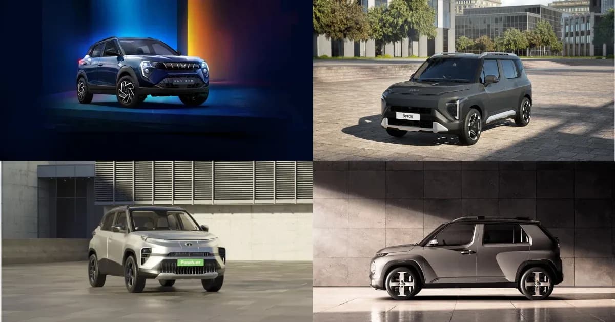 Tata Punch EV Mahindra XUV3XO EVKia Syros EVHyundai Inster EV